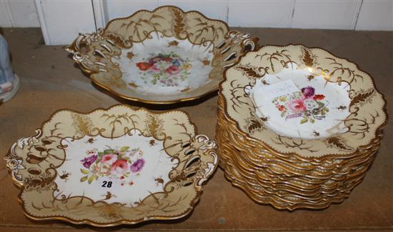 Collection of floral plates(-)